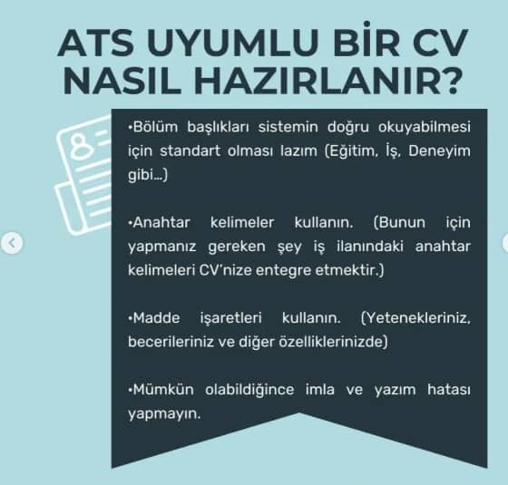 ATS uyumlu CV hazırlama yolları