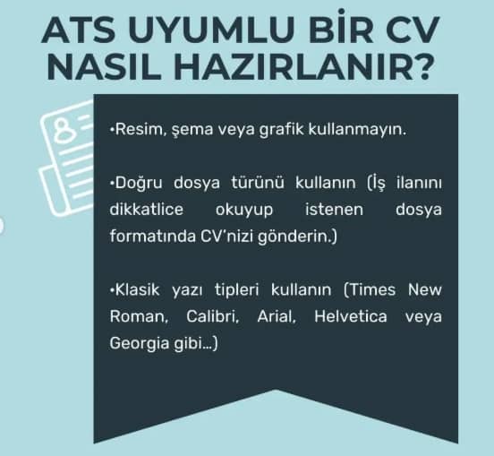 ATS uyumlu CV nasıl hazırlanır