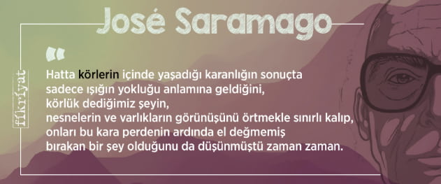 körlük roman karakterler