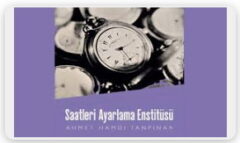 saatleri ayarlama enstitüsü