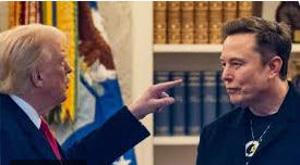 musk ile trump tartışması